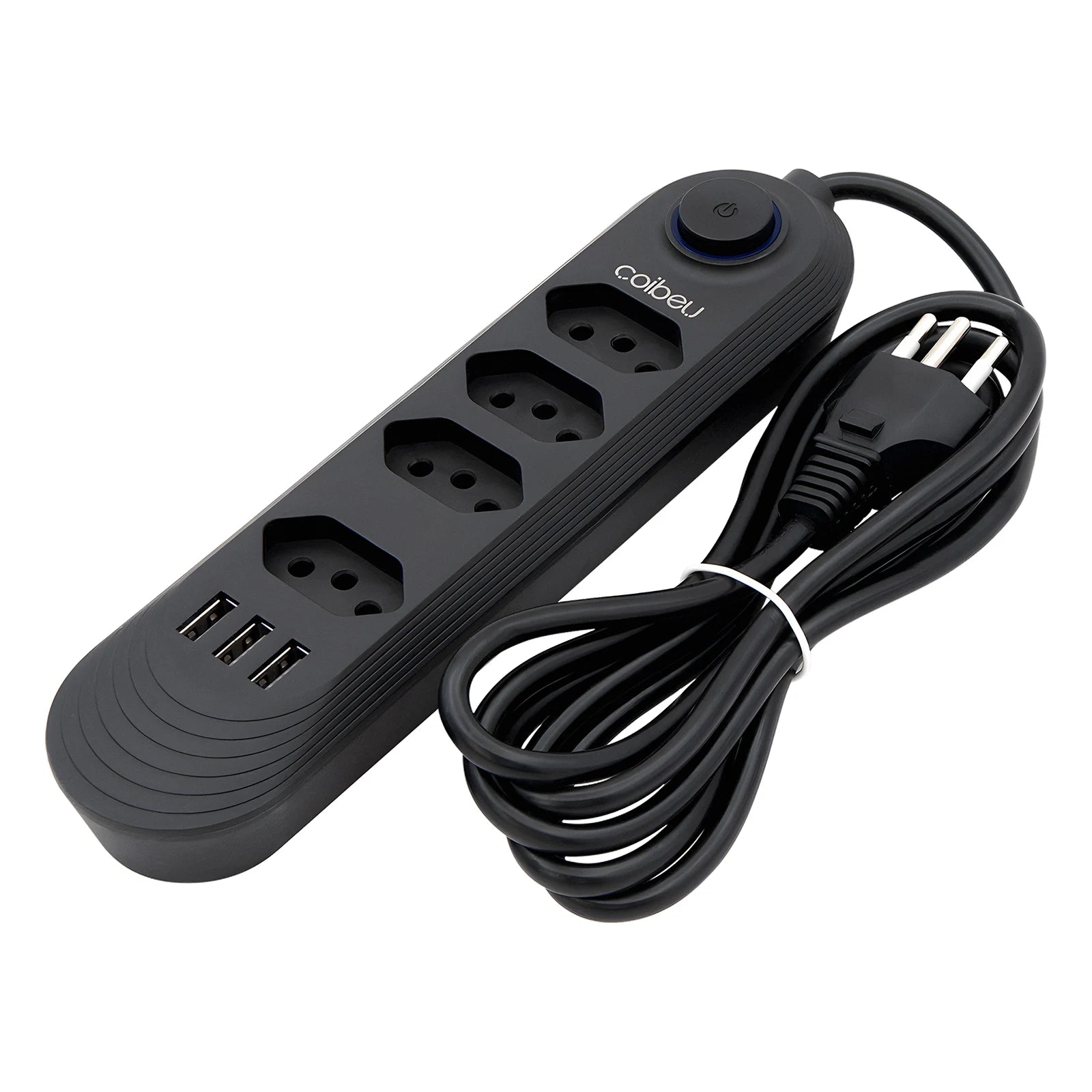 USB outlet, 2 m, power strip outlet, plug, electrical outlet extension, retractable multi-outlet tower, Brazilian standard