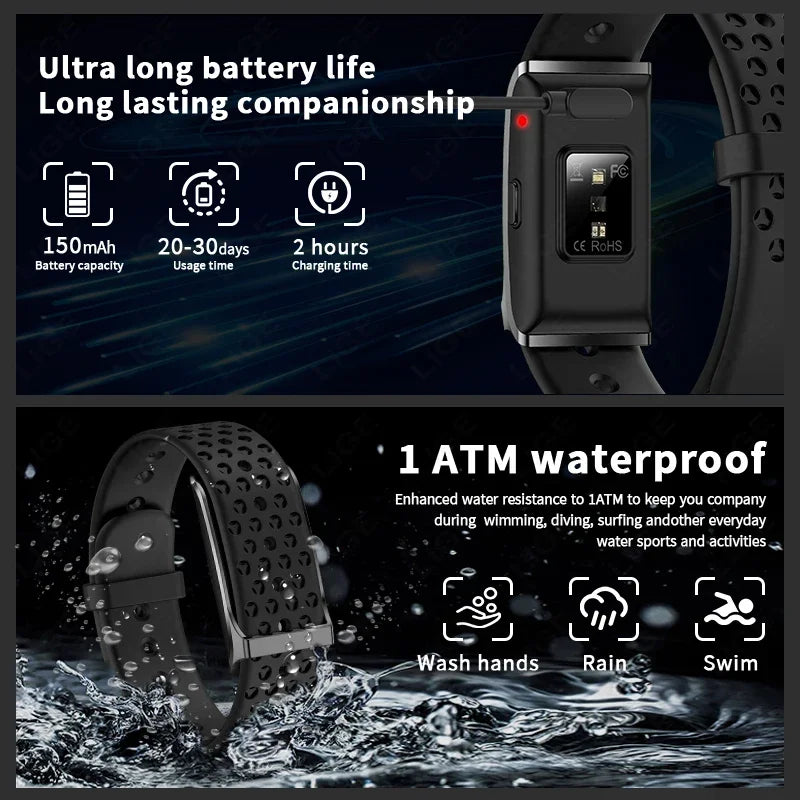 Smart Watch – Fitness Tracker with Heart Rate & BP Monitor