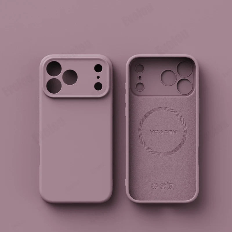 Matte Skin Liquid Silicone MagSafe Case – iPhone 17 / Pro / Pro Max / Air