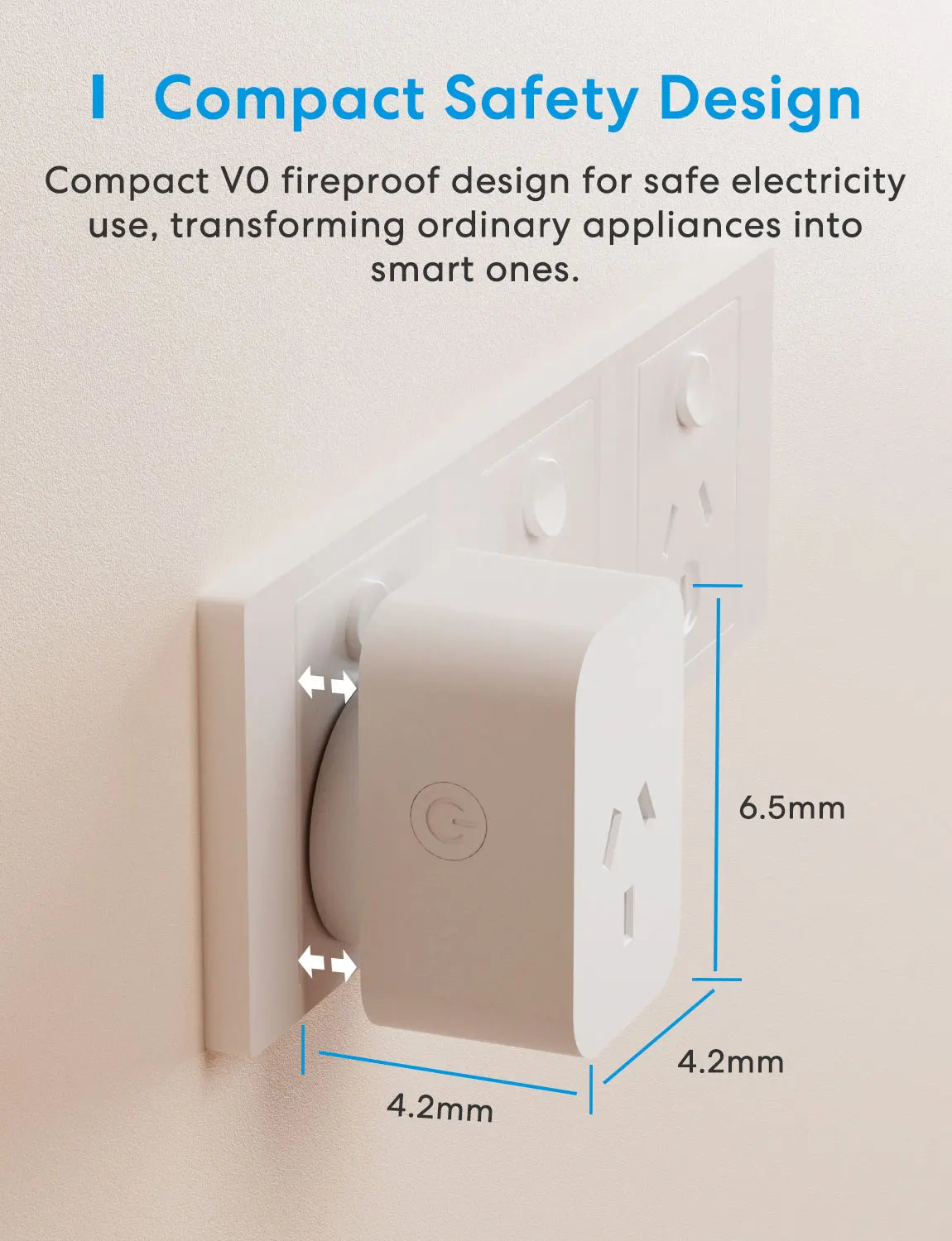 Meross Smart Wi-Fi Plug – Energy Monitoring & Voice Control