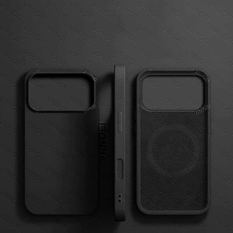 Luxury Silicone Magnetic MagSafe Case for iPhone 15–17 Series – Wireless Charging Cover