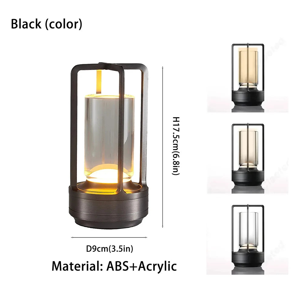 GGbingo Portable Cordless LED Table Lamp – Rechargeable Ambient Night Light