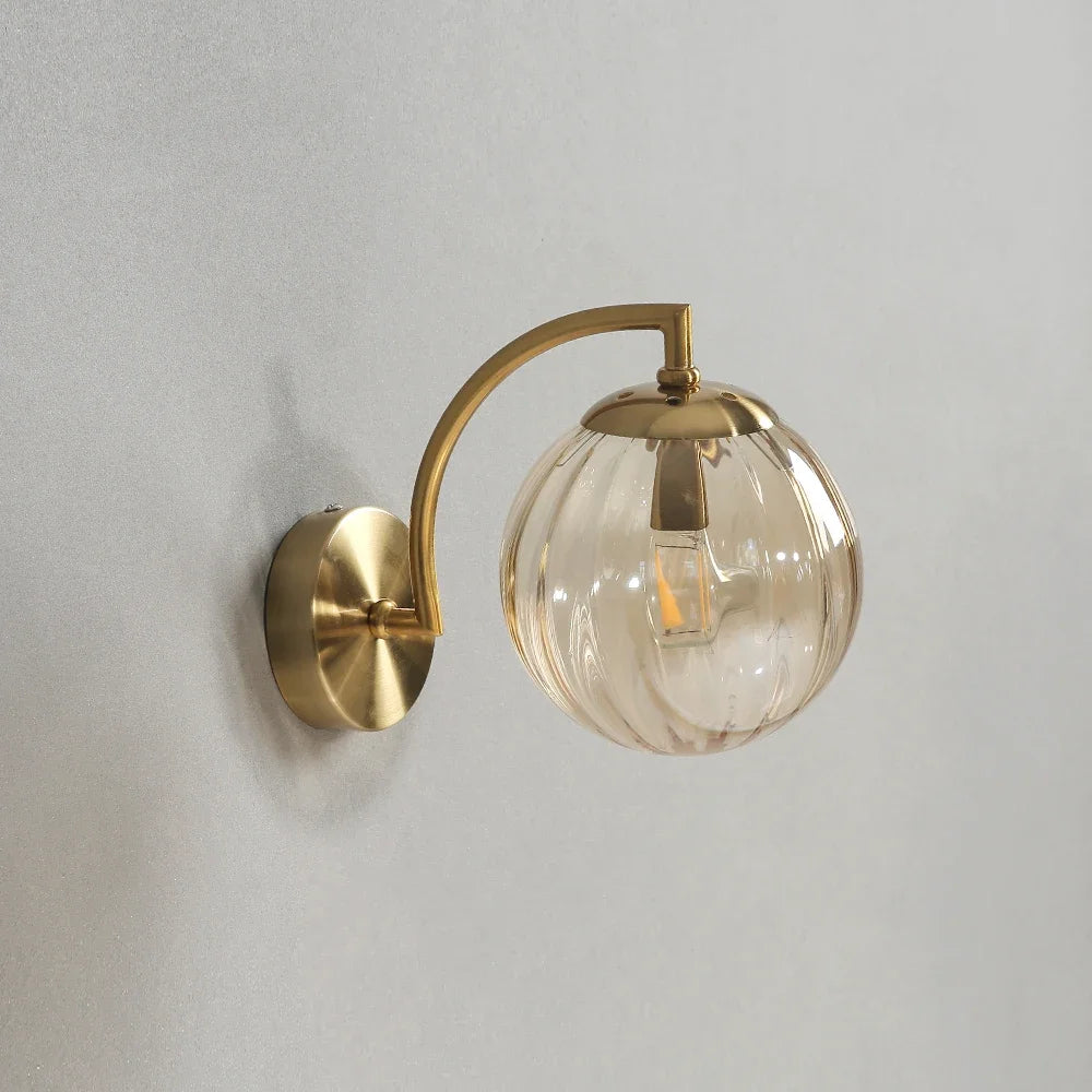 LED Wall Sconce – Minimalist Glass Lamp for Home