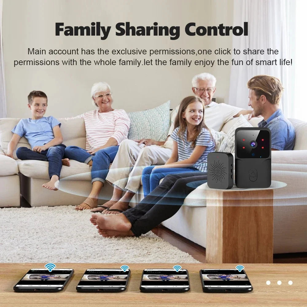 Tuya Smart Doorbell Camera – Wireless HD Video & Night Vision Security