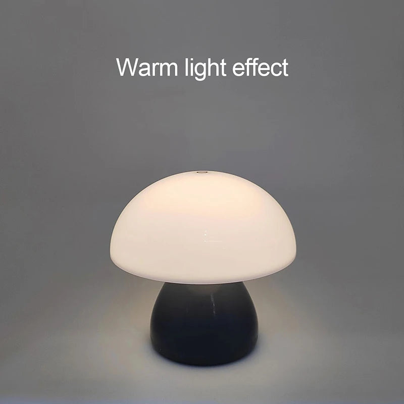 Mushroom LED Night Lamp – Touch & Rechargeable