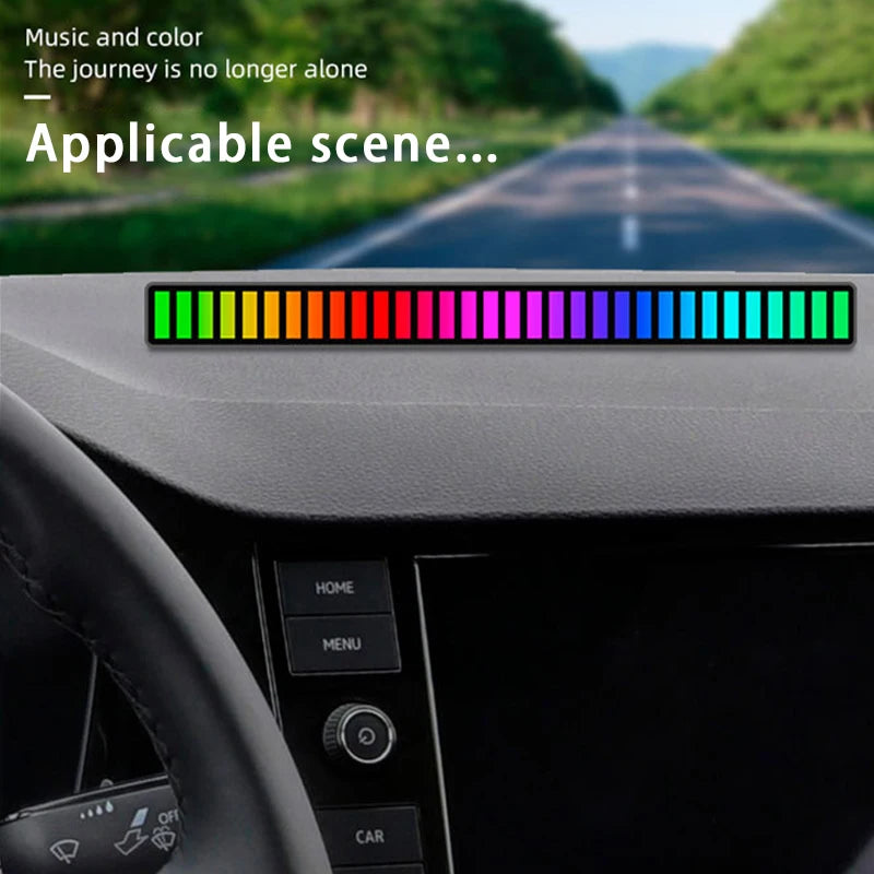 RGB LED Strip Desktop Light with Sound Control