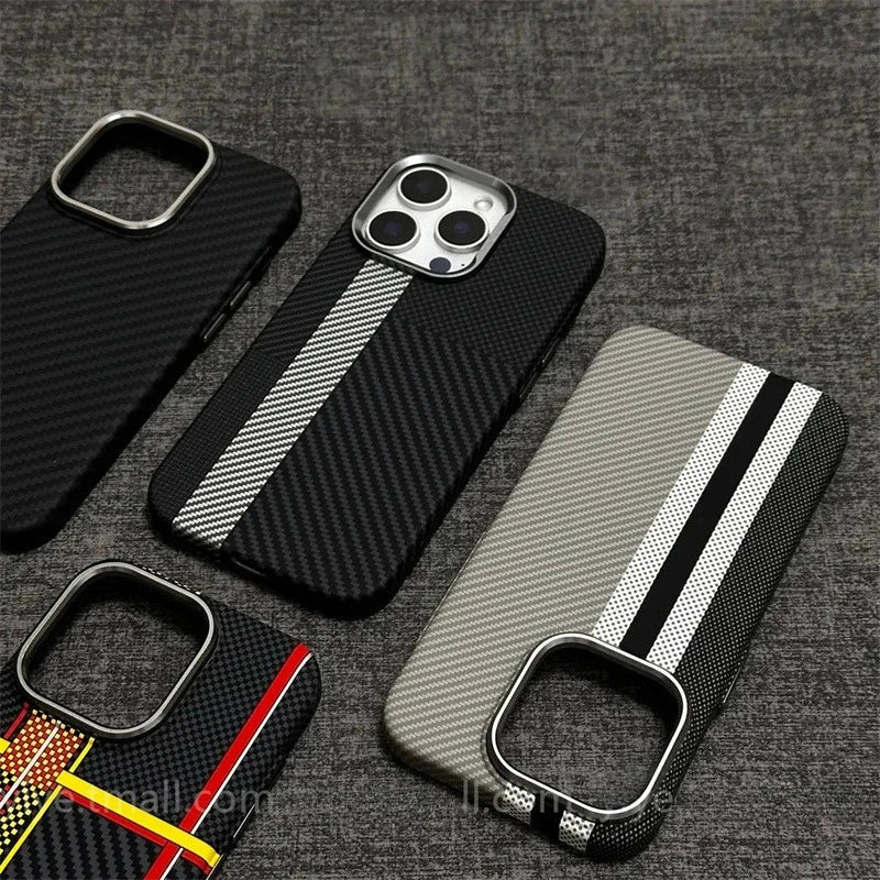 Carbon Fiber MagSafe iPhone Case – Hard Protective Cover