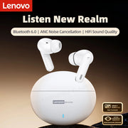 Lenovo LE253 Wireless Earbuds – Bluetooth 6.0, ANC Noise Reduction & HiFi Stereo Sound