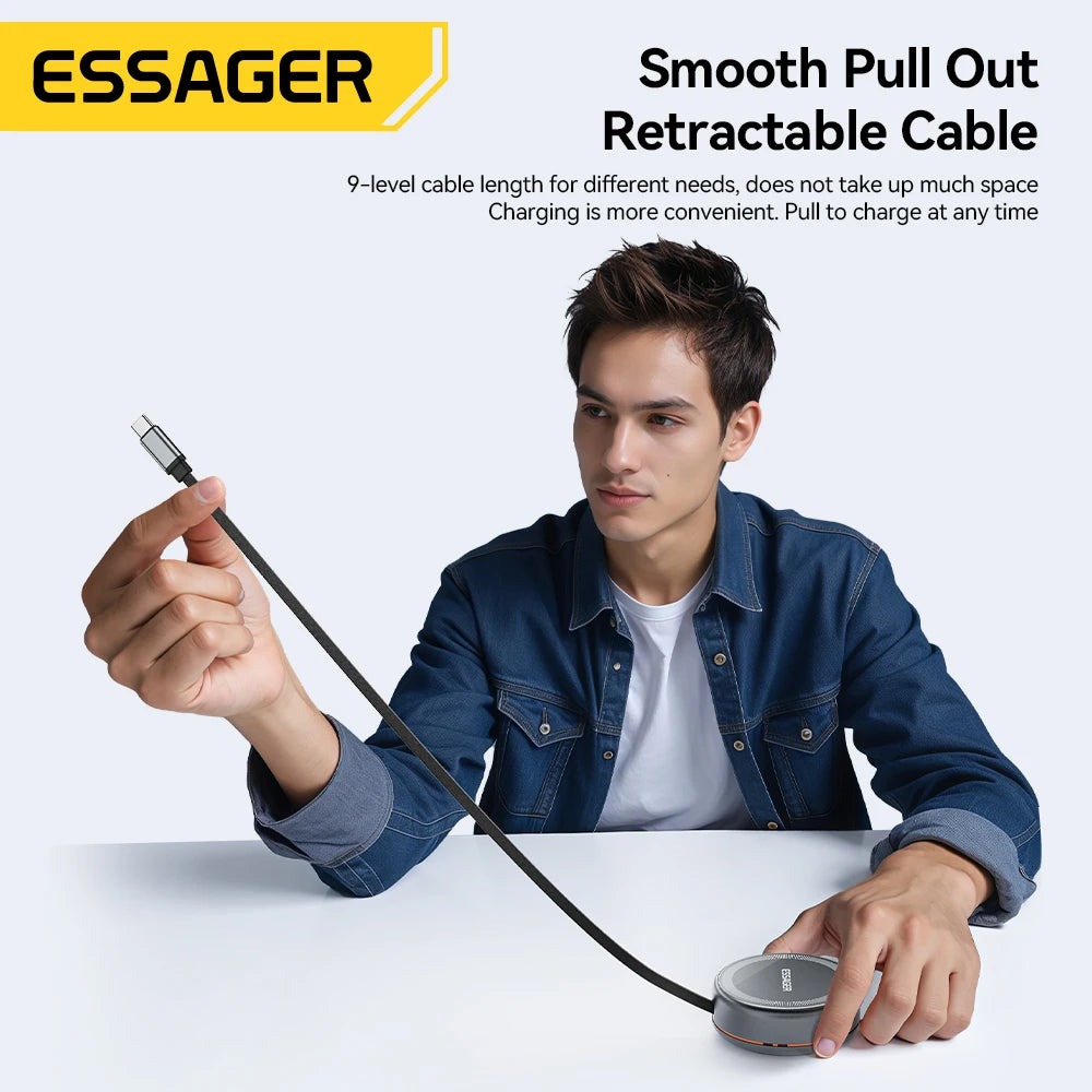 Essager Wireless Charger – 15W, iPhone, AirPods & Watch