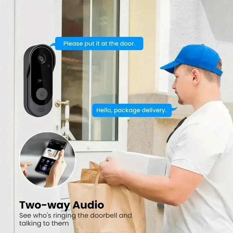 Tuya WiFi Video Doorbell – HD Camera & Outdoor Security