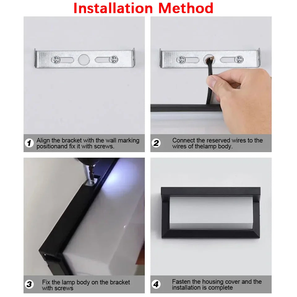 Outdoor Wall Light – Modern LED, AC110-220V, Sensor