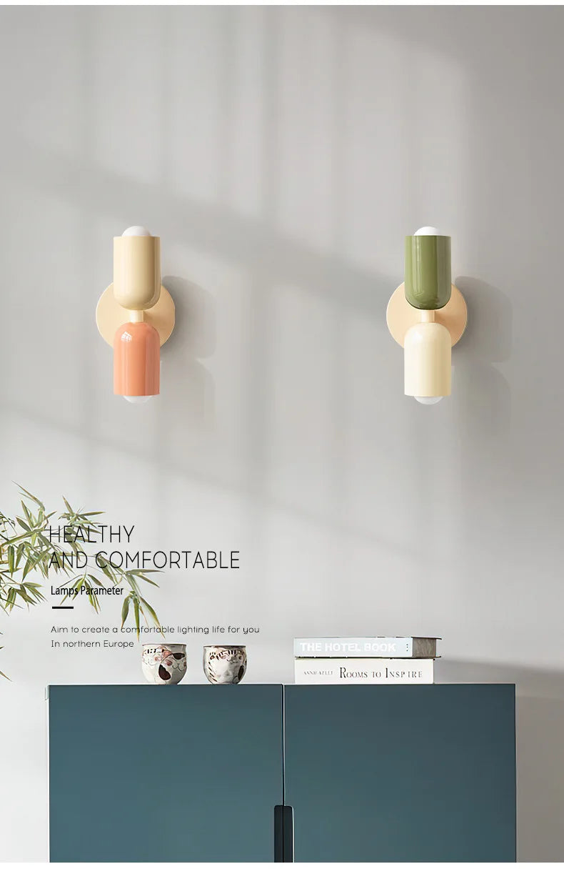Dual-Head LED Wall Lamp – Modern Nordic Style