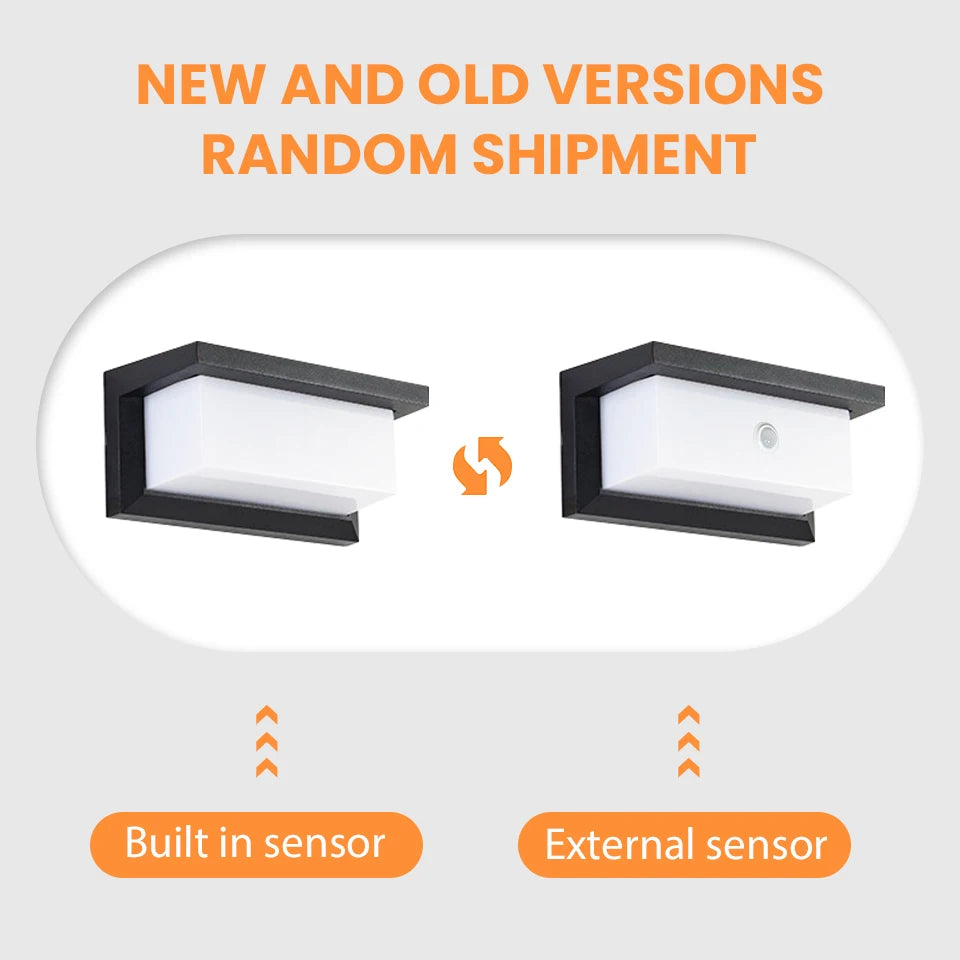 Outdoor Wall Light – Modern LED, AC110-220V, Sensor