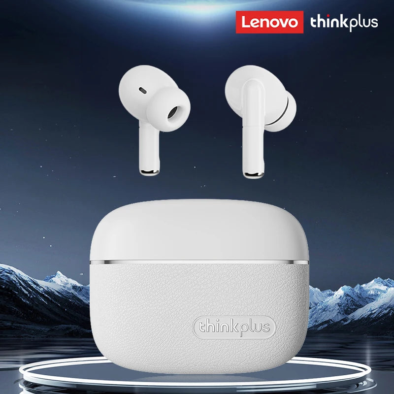 Lenovo LP27 Pro Bluetooth Earphones HIFI Stereo Sound Call Noise Reduction Wireless Headset Long Endurance Earbud Leather Design