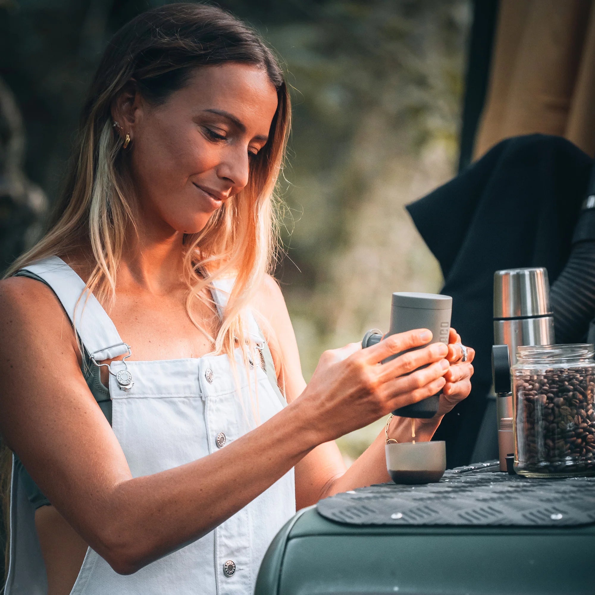 WACACO Minipresso GR2 – Portable Espresso Maker for Outdoor Use, Ground Coffee