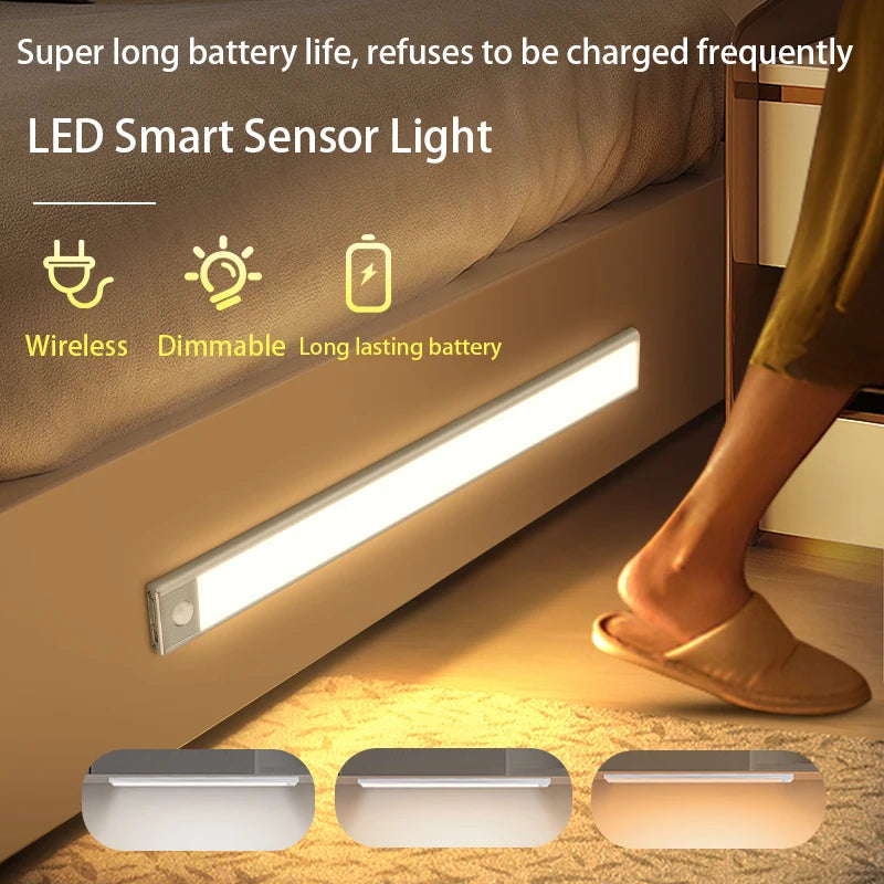 Dimmable USB Rechargeable Motion Sensor Lamp – Minimal Ambient Lighting