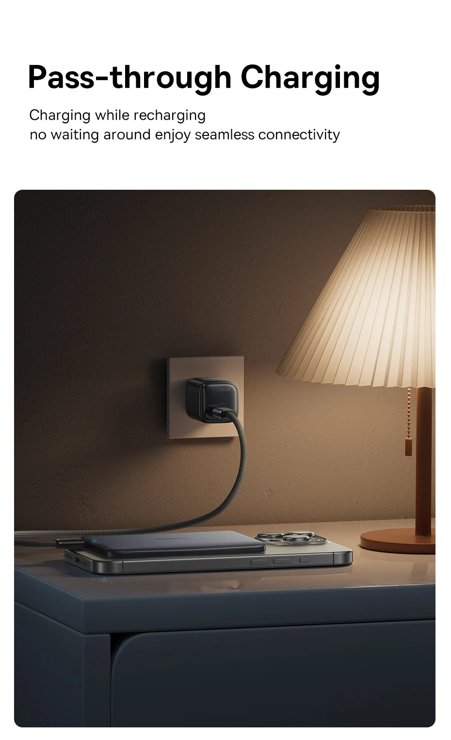 Ultra-Slim Baseus Magnetic Power Bank – 5000mAh