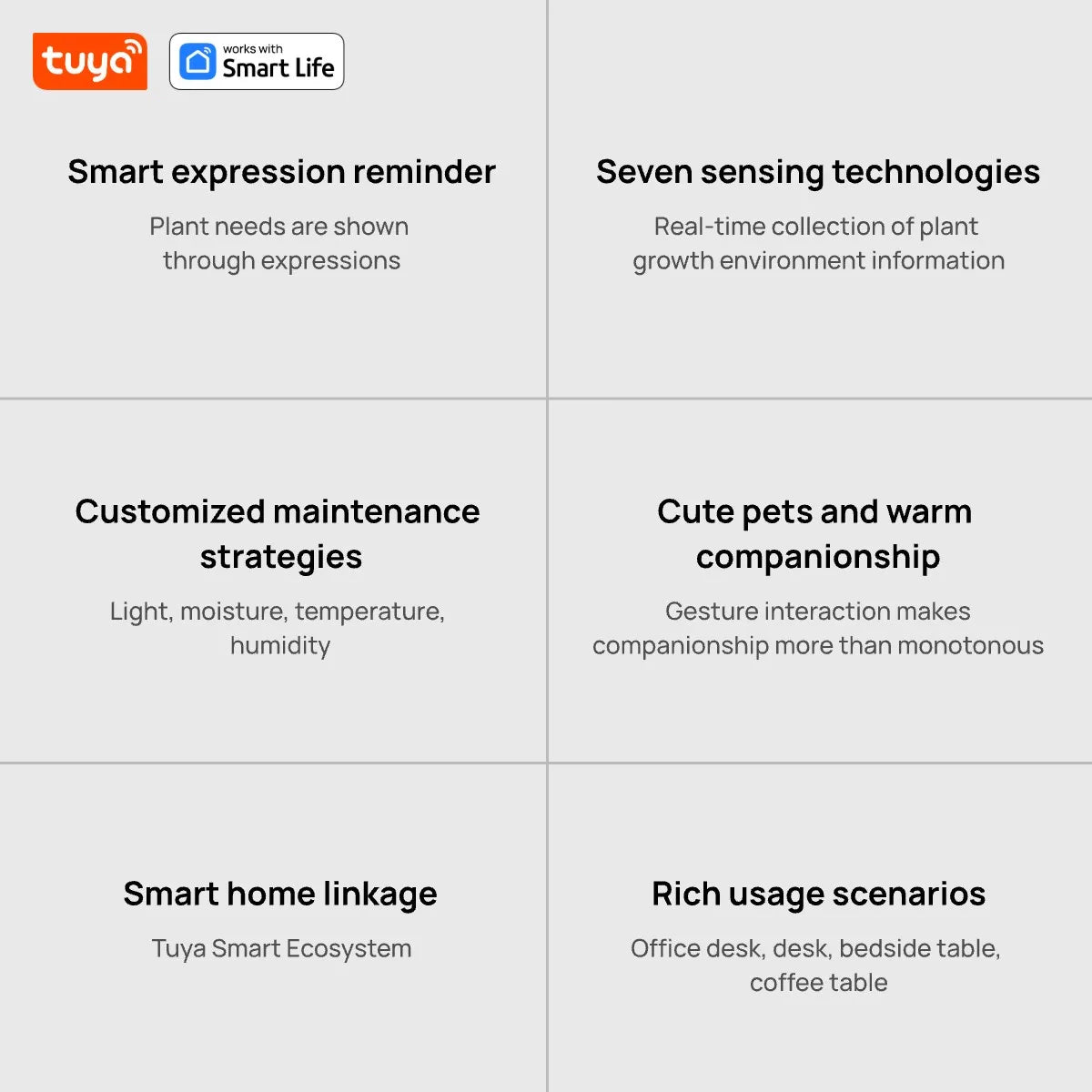 Ivy Tuya Smart Planter – AI Plant Care with Sensors