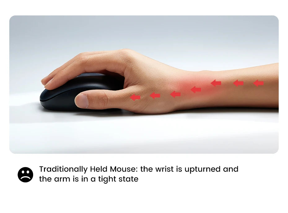 UGREEN Bluetooth & 2.4G Vertical Mouse for PC & MacBook