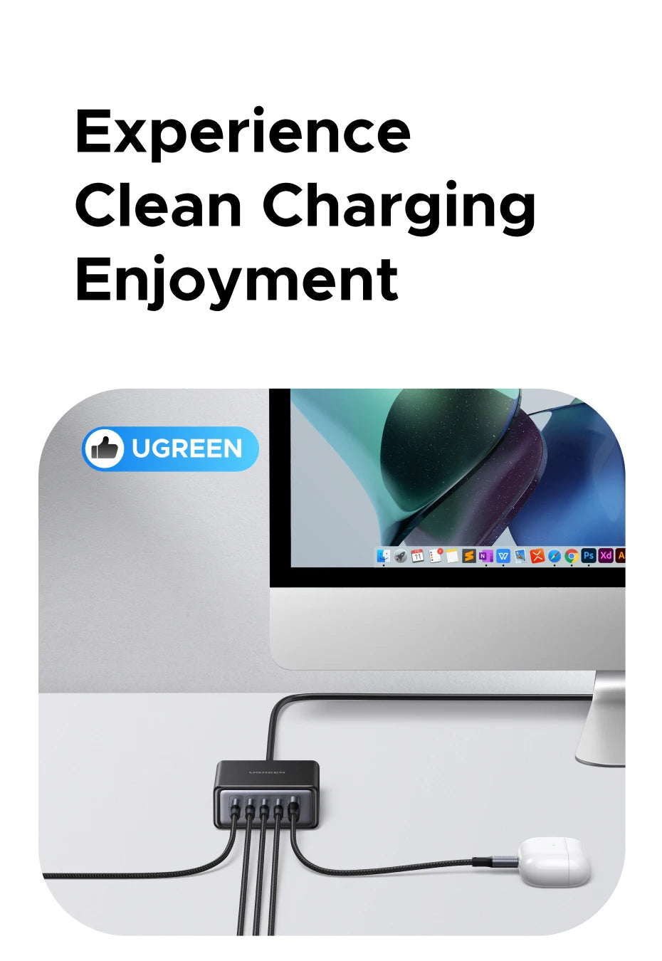 UGREEN 5-in-1 GaN Charger – 65W/100W Fast Charge