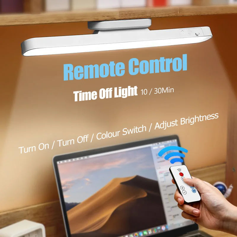 Remote LED Desk Lamp – Magnetic Hanging Rechargeable Light