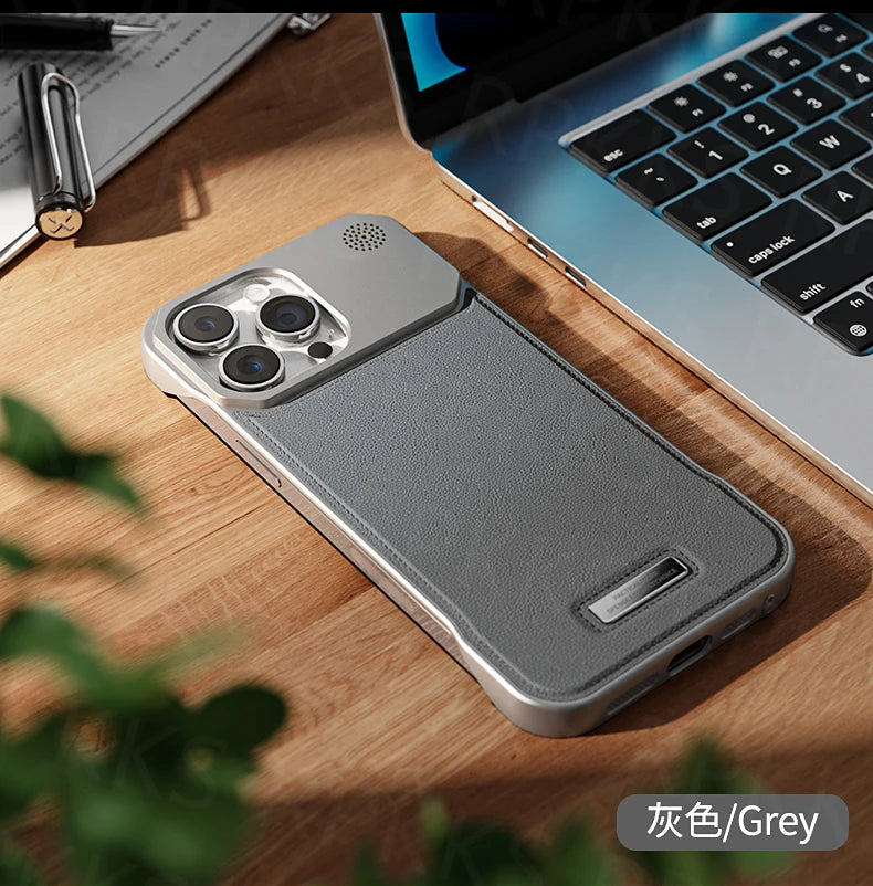 Business Leather iPhone Case – Magsafe Magnetic Armor
