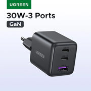 UGREEN 30W GaN USB-C Charger – PD 3.0 & QC4.0 for iPhone & Android