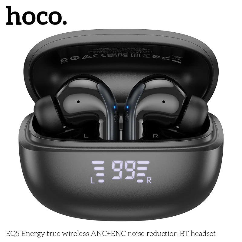 HOCO EQ5 Bluetooth Earbuds – In-Ear, Digital Display
