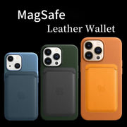 MagSafe Magnetic Leather Wallet Case for iPhone 17 Pro Max / 16 / 15 – Card Holder Cover
