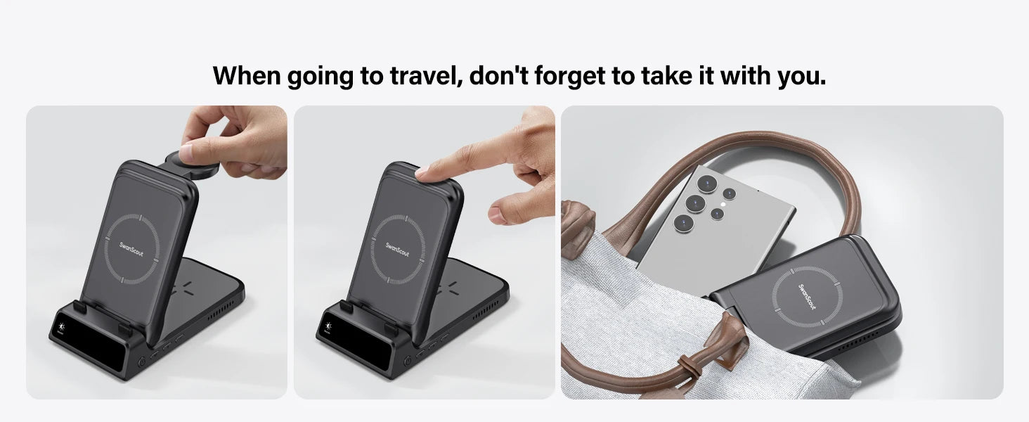 SwanScout 703S Wireless Charger – Samsung Phones & Watch
