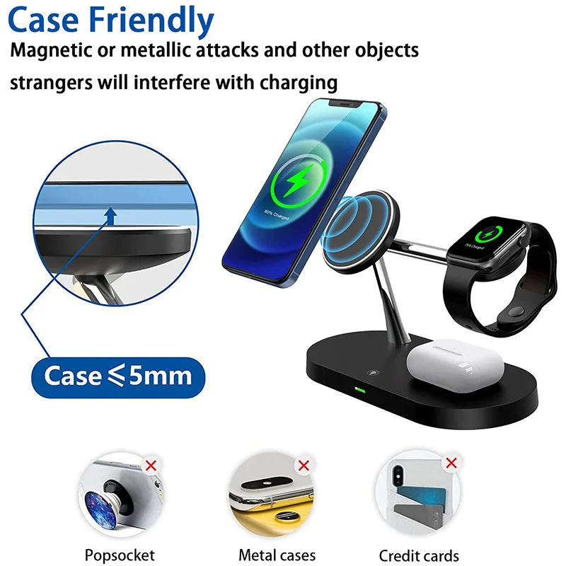 3-in-1 Wireless Charger – Fast Charging for Apple Devices