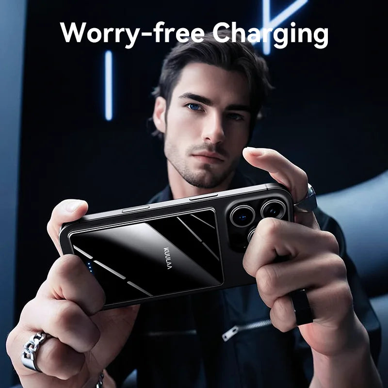 Slim KUULAA Magnetic Power Bank – Wireless for MagSafe