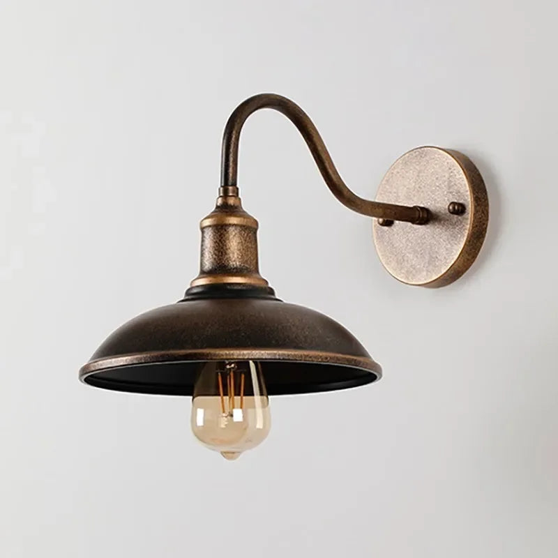 Retro LED Outdoor Wall Lamp – Waterproof, E27 Bulb Compatible