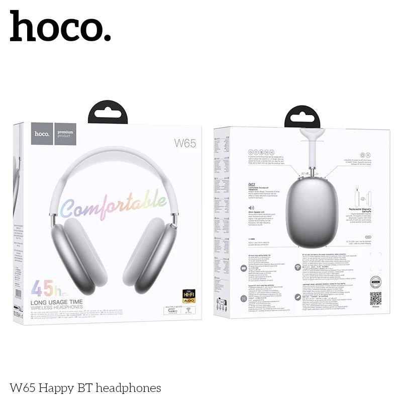 Bluetooth 5.4 HOCO W65 Headphones – HiFi & Mic