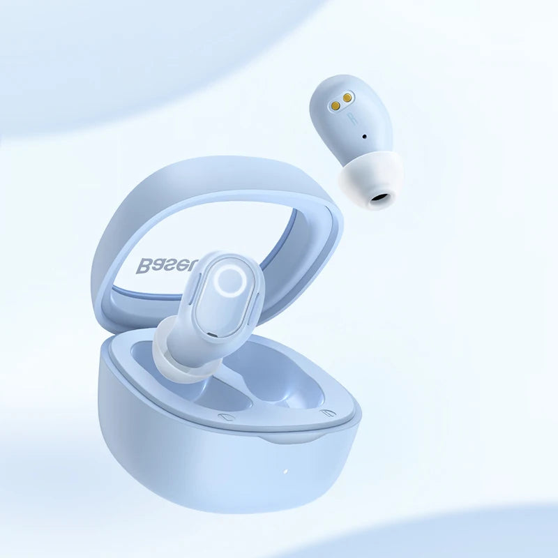 Baseus WM02 Wireless Earphones – TWS, Mini, 25H Battery