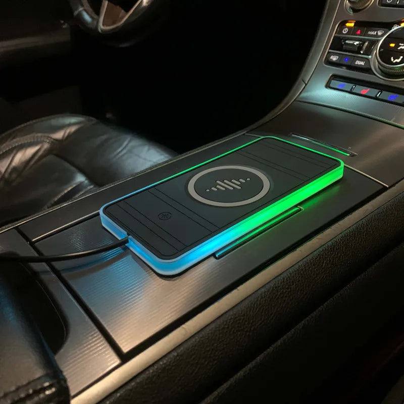 Silicone Car Wireless Charger – 15W, Non-Slip Pad