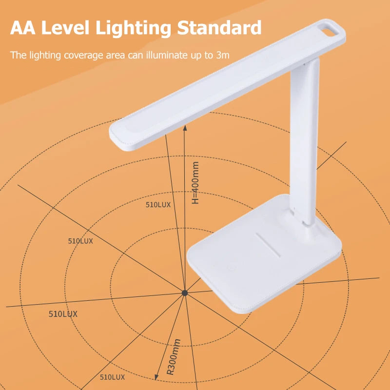 Foldable USB Desk Lamp – Reading & Study Night Light