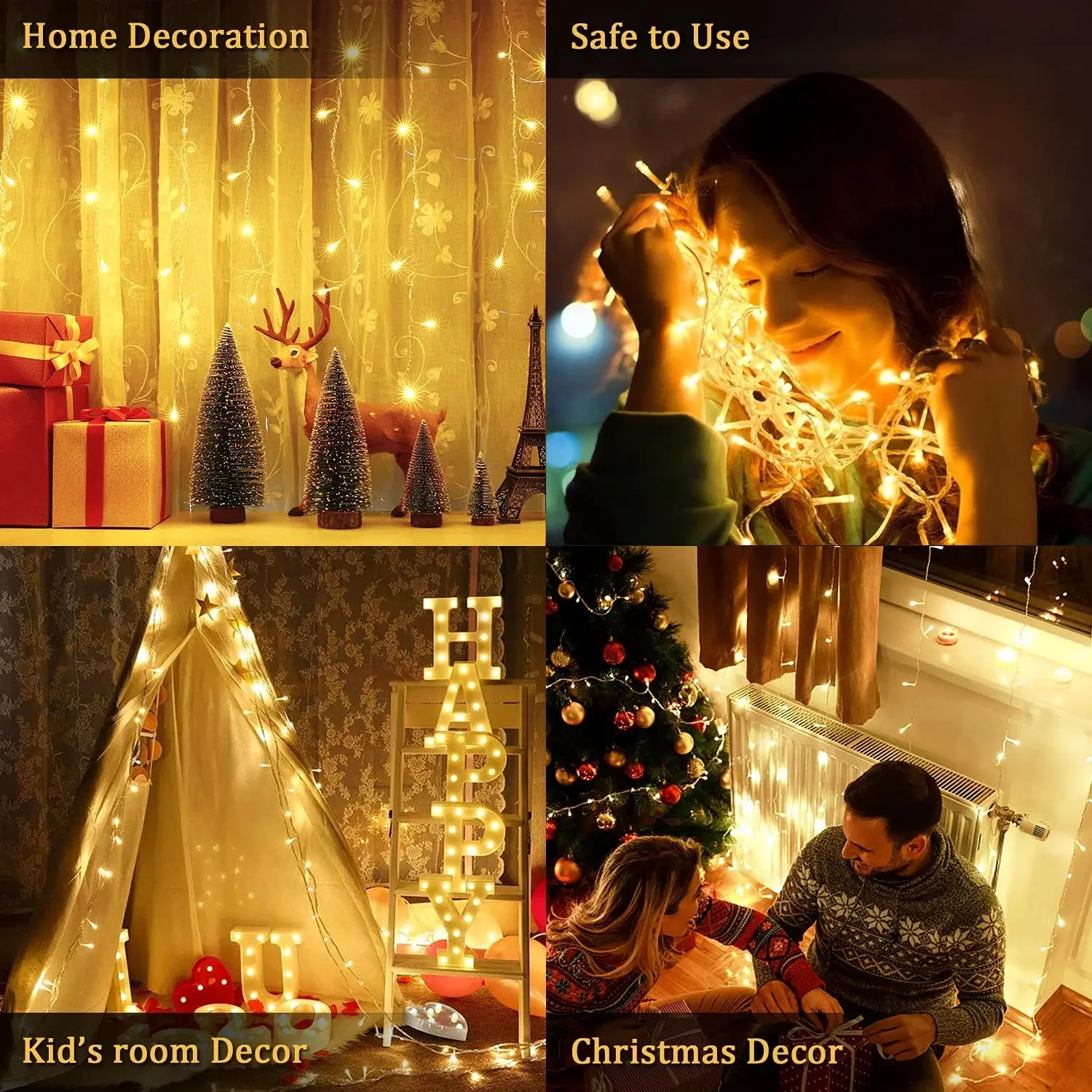 LED Garland String Lights 10m 30m 50m 100m Christmas Tree Wedding Decoration Waterproof Fairy Light Indoor Outdoor 220V EU Lamp