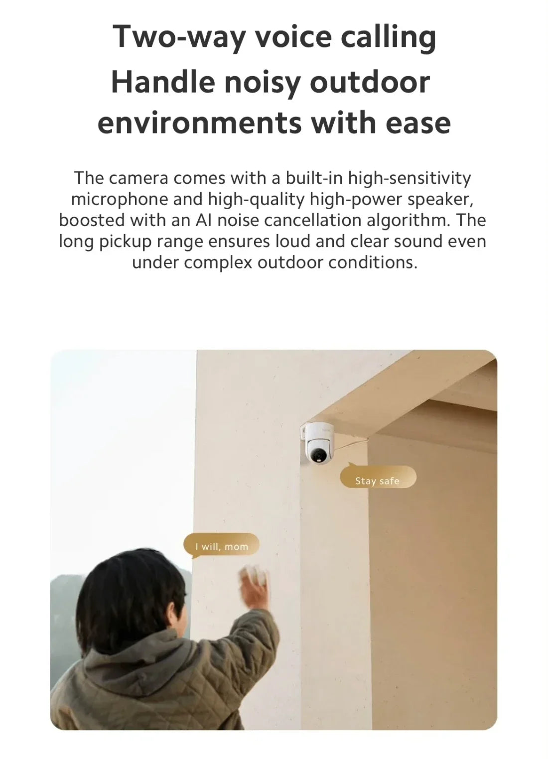 Xiaomi 2.5K HD Security Camera – Outdoor, Full-Color Night Vision, Sound & Light Alarm
