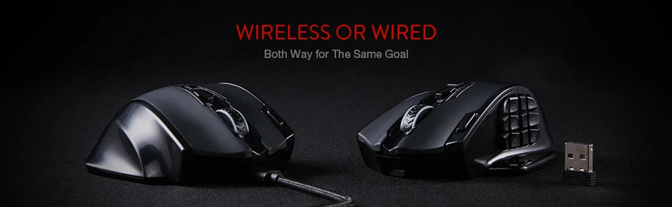 Redragon M913 RGB Gaming Mouse – 16000 DPI, Wired & Wireless, 16 Buttons