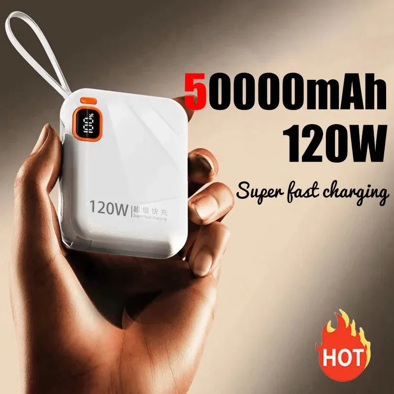 200000mAh 120W Power Bank – Portable USB-C Fast Charging for Phones