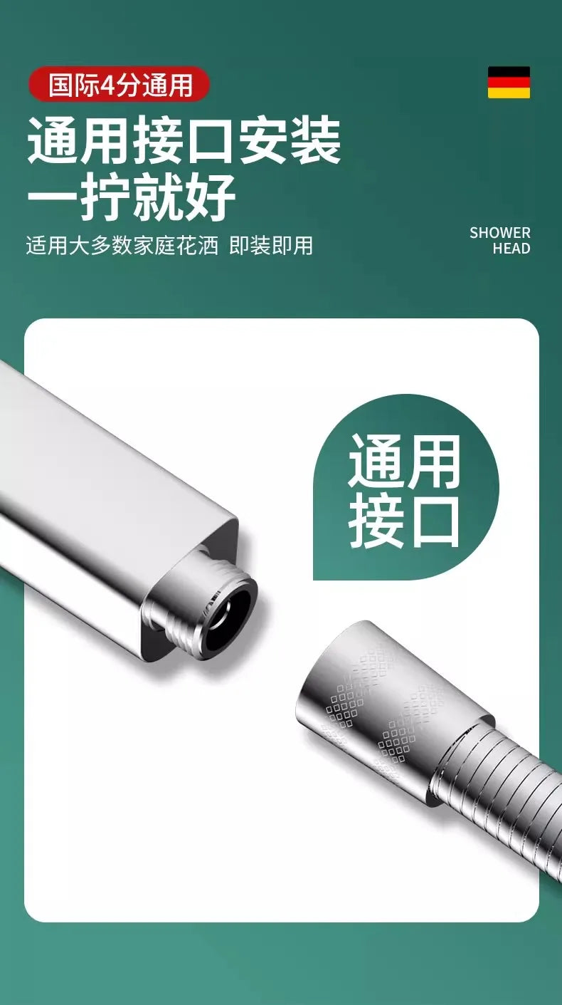 High Pressure Shower Head 13CM – 3 Modes, Massage Water Flow with Filter