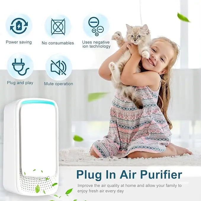 Mini Air Cleaner & Deodorizer – Portable Freshener for Smoke, Pets & Toilet