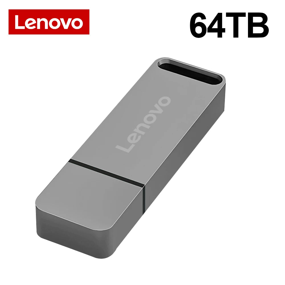 Lenovo 64TB USB 3.0 Flash Drive – Waterproof, High-Speed File Transfer