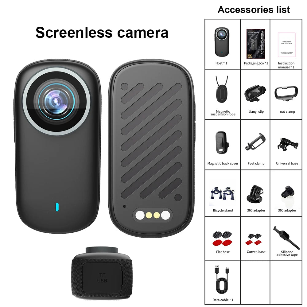 Mini 4K DV Camera – Hotspot, Microphone & 800mAh Battery
