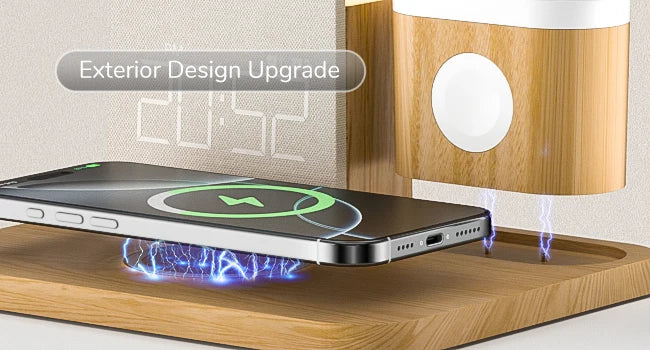 7-in-1 MagSafe Wireless Charger – Alarm & Night Light