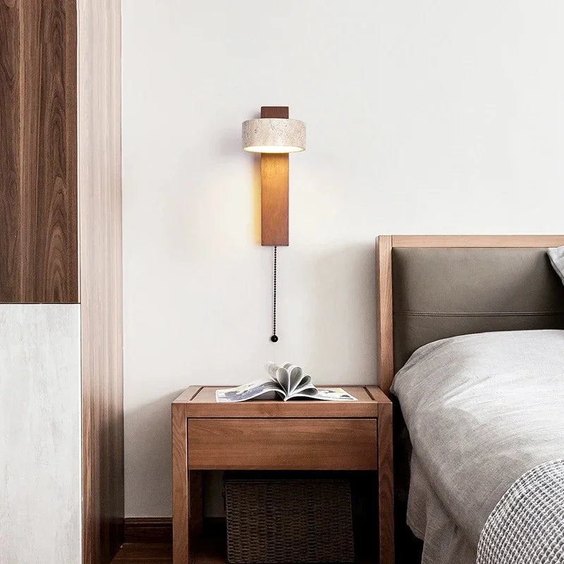Bedside Wall Lamp – Pull Switch, Soft Down Lighting