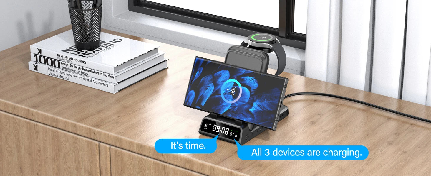 SwanScout 703S Wireless Charger – Samsung Phones & Watch
