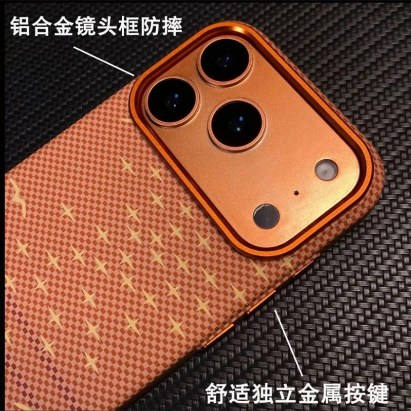 Luxury Carbon Fiber MagSafe iPhone Case – Shockproof