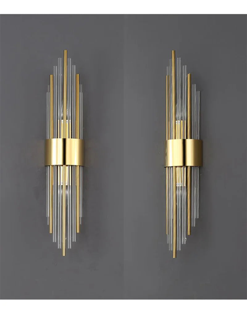 Luxury LED Gold Wall Sconce – Indoor Designer Lighting